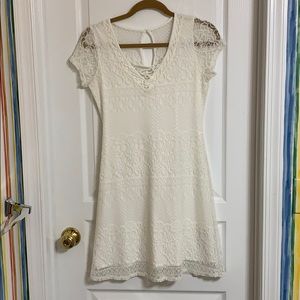 White lace dress